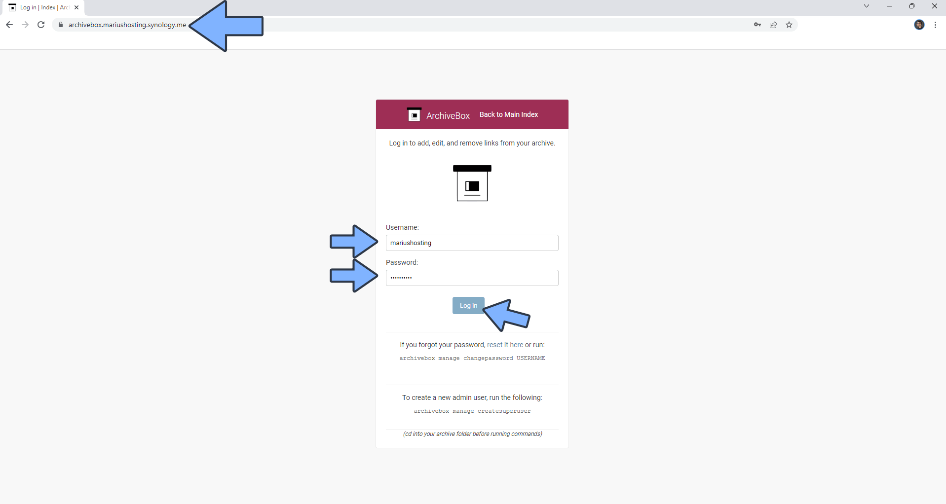 ArchiveBox Synology NAS Set up 19